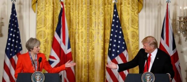 Donald Trump grabs Theresa May by the hand as he vows 'Brexit will ... - thesun.co.uk Donald Trump grabs Theresa May by the hand as he vows 'Brexit will ... - thesun.co.uk
