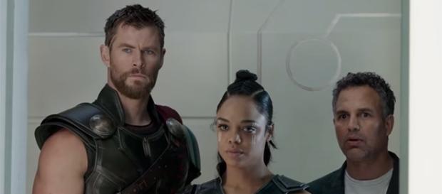 Thor enlists the help of Valkyrie and Hulk (and his brother, Loki) to save Asgard from Hela. (YouTube/Marvel Entertainment) Thor enlists the help of Valkyrie and Hulk (and his brother, Loki) to save Asgard from Hela. (YouTube/Marvel Entertainment)