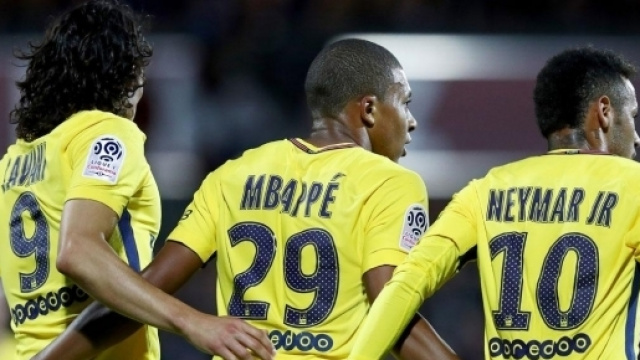 Le fameux trio parisien face au FC Metz ce vendredi (1-5) / si.com