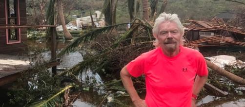 Sir Richard Branson is currently in Puerto Rico initiating efforts for relief and recovery. Image Source: Richard Branson/Twitter