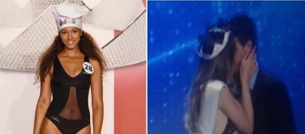 A sinistra Samira Lui, a destra Alice Arlanch bacia il fidanzato A sinistra Samira Lui, a destra Alice Arlanch bacia il fidanzato