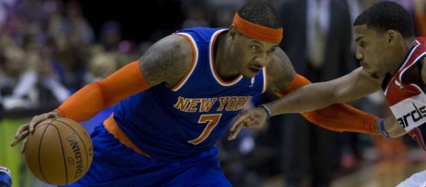 Carmelo Anthony is reportedly open to moving to the Portland Trail Blazers / Photo via Keith Allison, Flickr CC Carmelo Anthony is reportedly open to moving to the Portland Trail Blazers / Photo via Keith Allison, Flickr CC