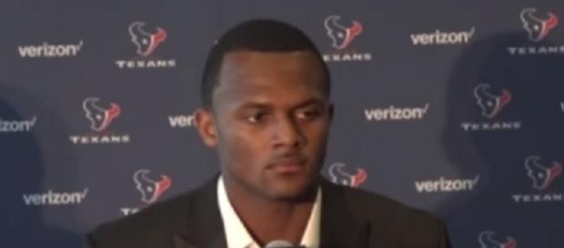 Deshaun Watson completed 12 of 23 passes for 102 yards with a touchdown and an interception -- NFLHighlights via YouTube Deshaun Watson completed 12 of 23 passes for 102 yards with a touchdown and an interception -- NFLHighlights via YouTube
