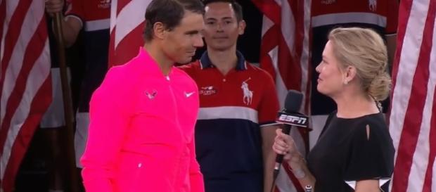 Rafael Nadal on court Interview After 3-rd US Open Title Image - E Latifovich | YouTube Rafael Nadal on court Interview After 3-rd US Open Title Image - E Latifovich | YouTube