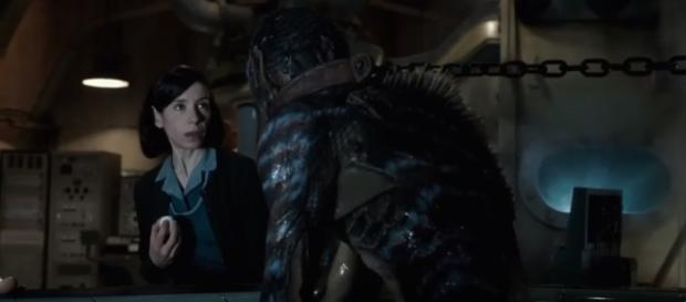 Sally Hawkins stars as a mute woman (Image credit: IMDB/YouTube) Sally Hawkins stars as a mute woman (Image credit: IMDB/YouTube)