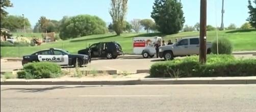 A trailer containing the body of a deceased relative was stolen from a hotel parking lot in Albuquerque [Image: YouTube/KOCO 5 News]