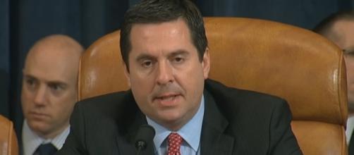 Rep. Devin Nunes (R-Cali.) questions Comey during hearing in March. / [Screenshot from PBS Newshour via YouTube:https://youtu.be/qHZ_j_Tim08]