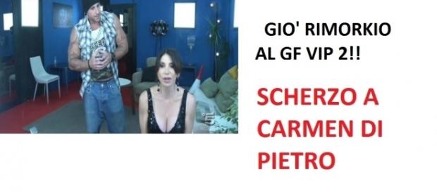 grande fratello vip: scherzo a carmen di pietro grande fratello vip: scherzo a carmen di pietro
