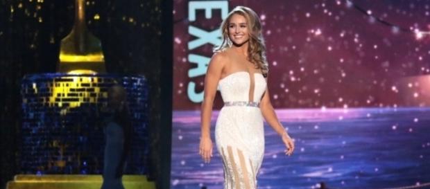 Miss Texas during the Miss America pageant, Image Credit: THR News / YouTube Miss Texas during the Miss America pageant, Image Credit: THR News / YouTube