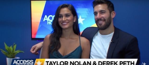 Taylor Nolan and Derek Peth reveal plans after 'Bachelor in Paradise' engagement. (YouTube/Access Hollywood) Taylor Nolan and Derek Peth reveal plans after 'Bachelor in Paradise' engagement. (YouTube/Access Hollywood)