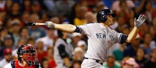 Brett Gardner had two RBIs in the Yankees' 3-2 win over Tampa Bay on Wednesday. [Image via MLB/YouTube]