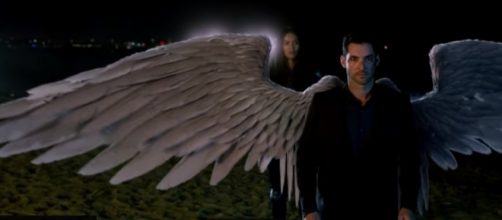 Lucifer's wings are restored in 'Lucifer' season 3. (Image credit: TVPromosDB/YouTube)