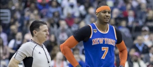 New York Knicks forward Carmelo Anthony dropped to No. 64 in this year's NBA Rank - Keith Allison via Wikimedia Commons