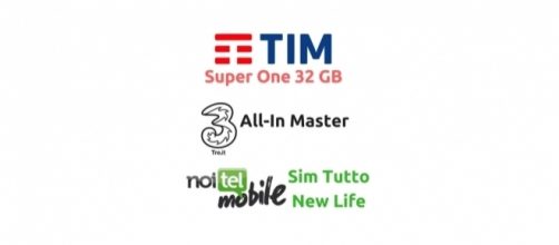 Offerte Tim Super One 32GB, 3 All-in Master, Noitel Mobile Sim Tutto New Life