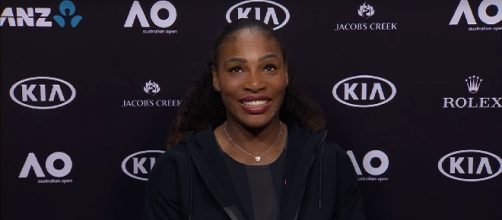 Serena Williams during a press conference at 2017 Australian Open/ Photo: screenshot via Australian Open TV channel on YouTube
