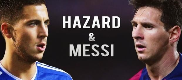 Eden Hazard vs Lionel Messi.- chelseadaft.org Eden Hazard vs Lionel Messi.- chelseadaft.org