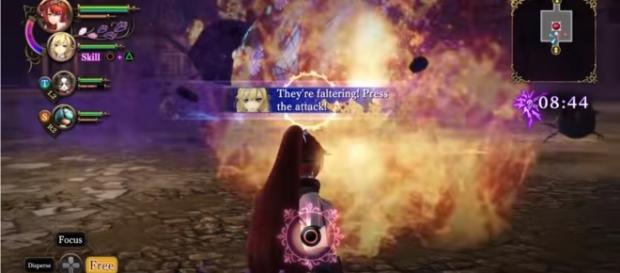 Koei Tecmo has recently revealed some gameplay mechanics for "Nights of Azure 2" - YouTube/Gematsu Koei Tecmo has recently revealed some gameplay mechanics for "Nights of Azure 2" - YouTube/Gematsu