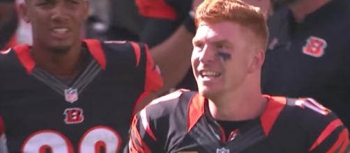 Andy Dalton and the Bengals try to get their first win of the season when they host the Texans on Thursday. [Image via NFL/YouTube]