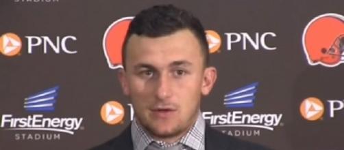 Johnny Manziel compiled a 2-6 record as a starter for the Browns -- cleveland.com via YouTube
