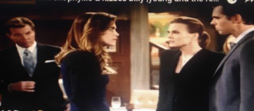 Jack, Victoria, Phyllis, and Billy arguing, The Young and the Restless spoilers. Youtube.com