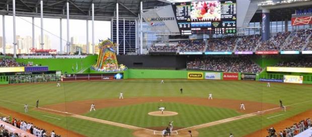 Así quedó el estadio de Marlins, tras paso del huracán "Irma". Así quedó el estadio de Marlins, tras paso del huracán "Irma".
