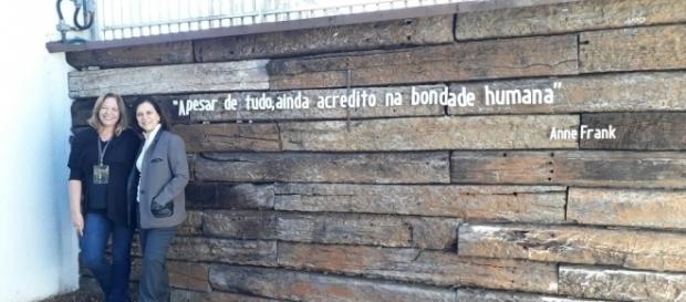 Frase de Anne Frank no Museu do Holocausto de Curitiba Frase de Anne Frank no Museu do Holocausto de Curitiba
