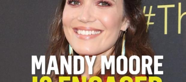 Mandy Moore is finally engaged to her boyfriend after dating for two years. YouTube/E!News Mandy Moore is finally engaged to her boyfriend after dating for two years. YouTube/E!News