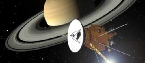 Cassini at Saturn (Courtesy NASA)