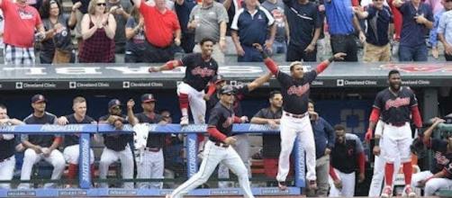 The Indians captured their 22nd win in a row after some late game heroics in the 10th on Thursday. [Image via MLB/YouTube]