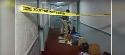 Crime scene in Parma, OH, where Gary Otte killed two people in 1992. (Image from WKYC Channel 3/Youtube)