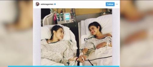 Selena Gomez shares part of her kidney transplant story with Francia Raisa on Instagram. / from 'YouTube' screen grab