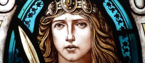Boudica representada en una vidriera