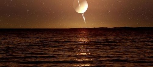 Shore of a methane sea of Titan (NASA)