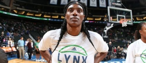 Sylvia Fowles of the Minnesota Lynx is the 2017 WNBA MVP Award recipient. [Image via WNBA/YouTube]