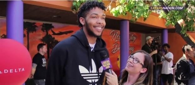 Los Angeles Lakers forward Brandon Ingram giving an interview. Image Credit: YouTube Screenshot -- @LakersNation Los Angeles Lakers forward Brandon Ingram giving an interview. Image Credit: YouTube Screenshot -- @LakersNation
