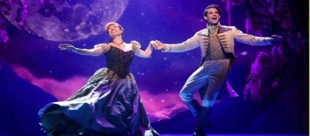 Patti Murin as Anna and John Riddle as Hans in Disney's 'Frozen' musical. / Disney 'YouTube' Patti Murin as Anna and John Riddle as Hans in Disney's 'Frozen' musical. / Disney 'YouTube'