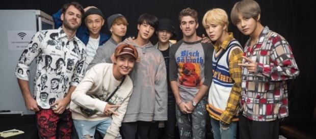 The Chainsmokers' Andrew Taggart collaborates with K-pop boy group BTS. (Twitter/The Chainsmokers) The Chainsmokers' Andrew Taggart collaborates with K-pop boy group BTS. (Twitter/The Chainsmokers)