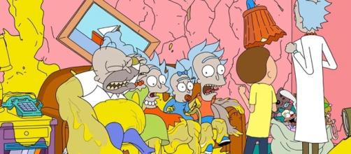 Image Source: Rick and Morty Simpsons Couch Gag video on YouTube by Adult Swim