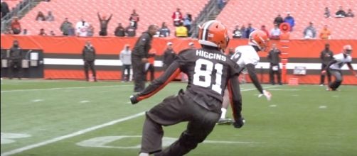 Cleveland Browns wide receiver Rashard Higgins could be a factor in fantasy leagues this season - YouTube/Cleveland Browns Channel