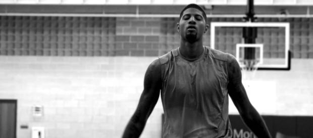 Paul George models the new OKC Thunder Nike Statement uniform (Image Credit - Nike/YouTube Screenshot) Paul George models the new OKC Thunder Nike Statement uniform (Image Credit - Nike/YouTube Screenshot)