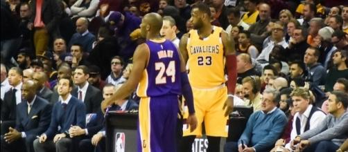 Lebron and Kobe in Cleveland. [Image via Flickr/ Edrost88]