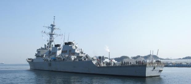 USS McCain, one of the destroyers that was involved in a collision. Source; commons.wikimedia.org USS McCain, one of the destroyers that was involved in a collision. Source; commons.wikimedia.org