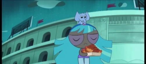 There's a new girl in Townsville on Cartoon Network's "Powerpuff Girls: The Power of Four" special. / from 'YouTube' screen grab