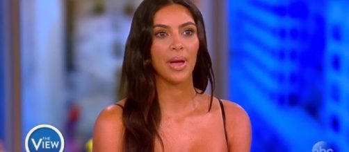 Kim Kardashian has some words for Donald Trump. Photo screengrab via The View/YouTube