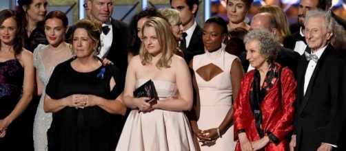 "The Handmaid's Tale" series and cast won several Emmy awards on Sunday [Image: YouTube/The Hollywood Reporter]