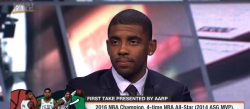 Will Kyrie and Celtics be better than LeBron and the Cavs this season? [Image via YouTube/ESPN]