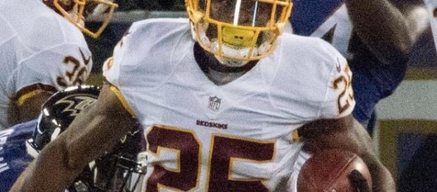 Chris Thompson ran for two scores in the Redskins Week 2 win. Image Source: Wikimedia Commons Chris Thompson ran for two scores in the Redskins Week 2 win. Image Source: Wikimedia Commons