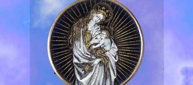 Jezus i Matka Pana jako awatar niezwyciężonego słońca - ku pamięci męczenników XX wieku, złotnik Arnold de Limbourg (fot. public domain) Jezus i Matka Pana jako awatar niezwyciężonego słońca - ku pamięci męczenników XX wieku, złotnik Arnold de Limbourg (fot. public domain)