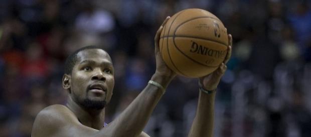 Kevin Durant left the Thunder and signed with the Warriors last season -- Keith Allison via WikiCommons Kevin Durant left the Thunder and signed with the Warriors last season -- Keith Allison via WikiCommons
