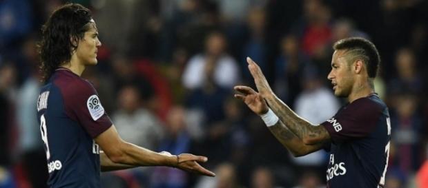 Neymar et Cavani se livrent un duel d'égo (Franck Fife AFP). Neymar et Cavani se livrent un duel d'égo (Franck Fife AFP).